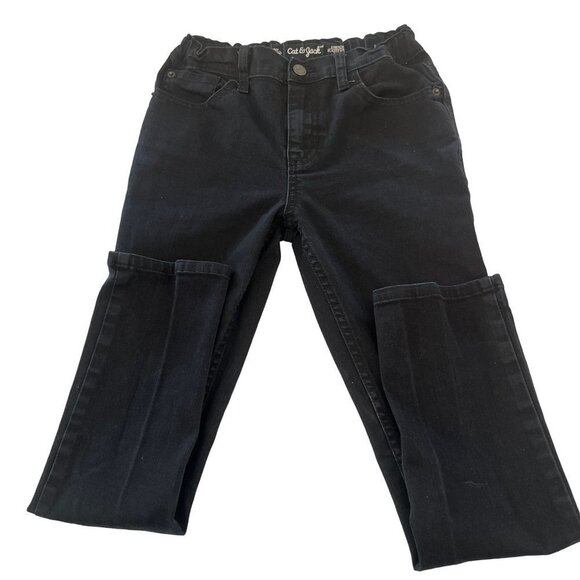 Cat & Jack Black Jeans Super Stretch‎ Adjustable Waist Size 12 - Picture 1 of 6